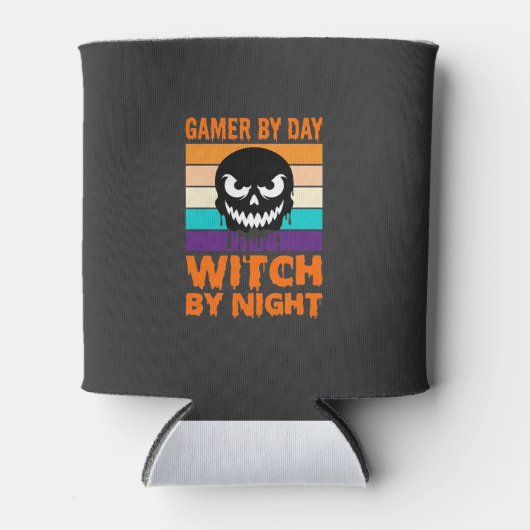 ゲーマー魔女ハロウィンリトロスカル 缶クーラー (正面)