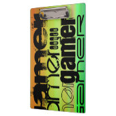 ゲーマー鮮やか、緑、オレンジ、黄 クリップボード (左)