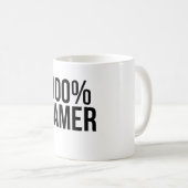 ゲーマー100% コーヒーマグカップ (正面右)