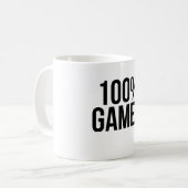 ゲーマー100% コーヒーマグカップ (正面左)