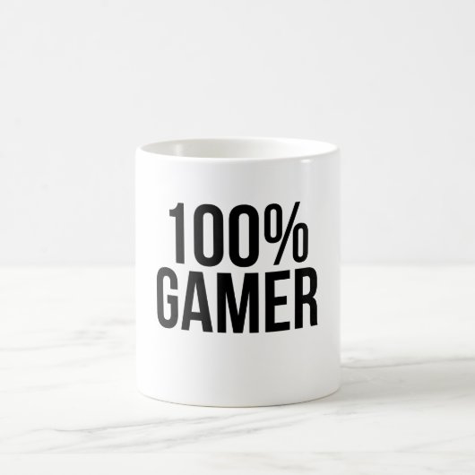 ゲーマー100% コーヒーマグカップ (中央)