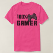 ゲーマー100% Tシャツ (デザイン正面)