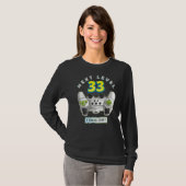 ゲーマー33誕生日次レベル33ゲームコントローラー Tシャツ (正面フル)