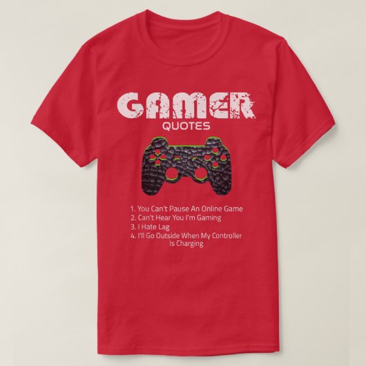ゲーマー・おもしろい引用文ズ・ビデオゲームズ・ボーイズ・ガールズ・T Tシャツ (デザイン正面)