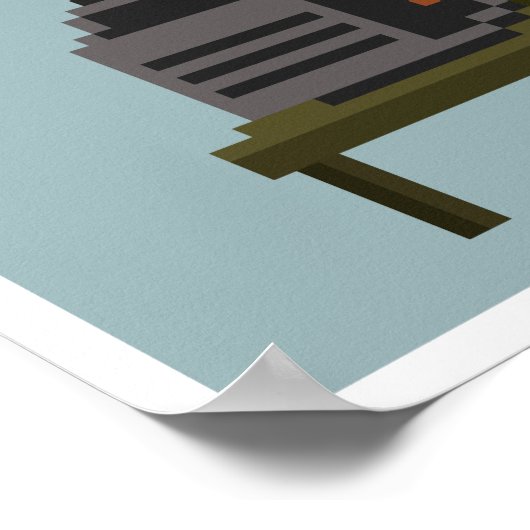 ゲーマー・イエス・ピクセル・アート・ポスター ポスター (角)