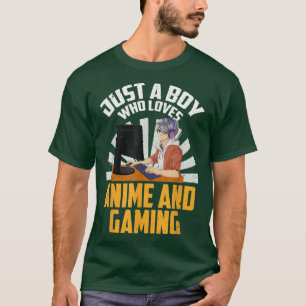 ゲーマー・オタク少年ビデオゲームマンガかわいいズ日本A Tシャツ