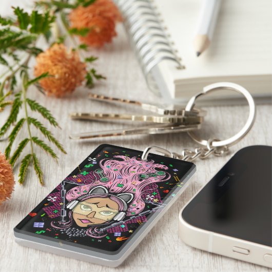 ゲーマー・ガール キーホルダー (正面右)