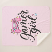 ゲーマー・ガール シェルパブランケット (正面(横))