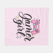 ゲーマー・ガール フリースブランケット (正面(横))