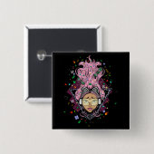 ゲーマー・ガール 缶バッジ (正面&裏面)