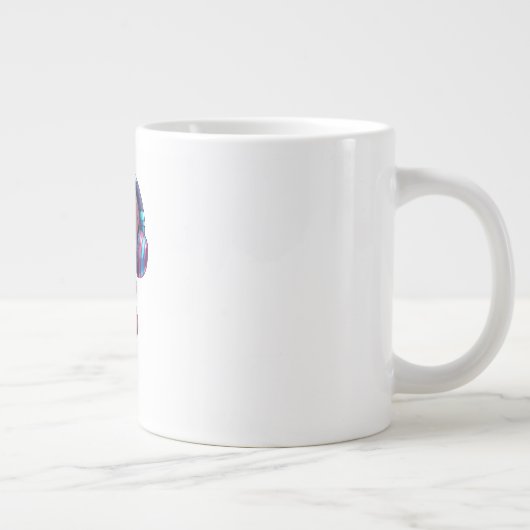 ゲーマー・キッド・マグとヘッドフォンとプレイステーションの続き ジャンボコーヒーマグカップ (右)