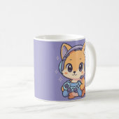ゲーマー&ギフトファン向けのかわいいアニメコーヒーカップ コーヒーマグカップ (正面右)