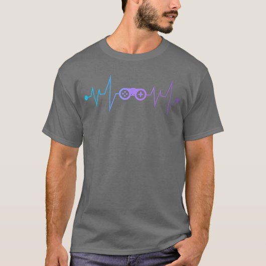 ゲーマー ギフト ハートビート コントローラー Tシャツ (正面)