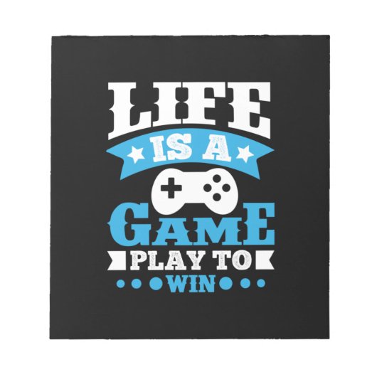 ゲーマー・ギフト・ライフはゲーム ノートパッド (正面)