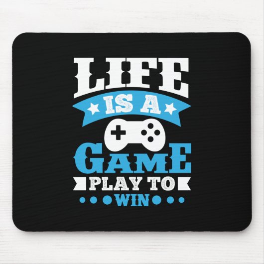 ゲーマー・ギフト・ライフはゲーム マウスパッド (正面)