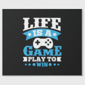 ゲーマー・ギフト・ライフはゲーム ラッピングペーパー (フラット)