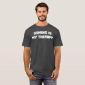 ゲーマー ギフト 少年 男性 女性 ビデオ ゲーム は私の 療法 Tシャツ (正面フル)