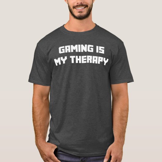 ゲーマー ギフト 少年 男性 女性 ビデオ ゲーム は私の 療法 Tシャツ (正面)