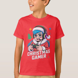 ゲーマー クリスマス ギフト クール キッズ ホリデー ゲーマー Tシャツ