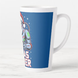 ゲーマー クリスマス ギフト サイバー サンタ ロボット クリスマス ゲーマー カフェラテマグ