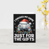 ゲーマー クリスマス ゲーミング クリスマス ビデオゲーム 男の子 クリス カード (黄色い花)