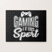 ゲーマー – ゲームは私のスポお気に入りのート ジグソーパズル (横)