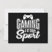 ゲーマー – ゲームは私のスポお気に入りのート セーブザデート (裏面)