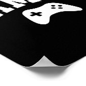 ゲーマー ゲーム ゲーミング おもしろ グラフィック ポスター (角)