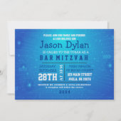 ゲーマー ゲーム デジタル バー ミツバ 祝賀会 招待状 (正面)