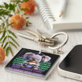 ゲーマー・コアラ来ー – 挽く人に良い事 キーホルダー (正面右)