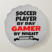 ゲーマー・サッカー選手 ラウンドクッション (裏面)