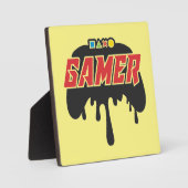 ゲーマー，ビデオゲームコントローラー – ゲーミングユーモアのジョークP フォトプラーク (正面)