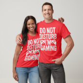 ゲーマー ビデオゲーム コントローラー 邪魔しないで ゲーム中 Tシャツ (ユニセックス)