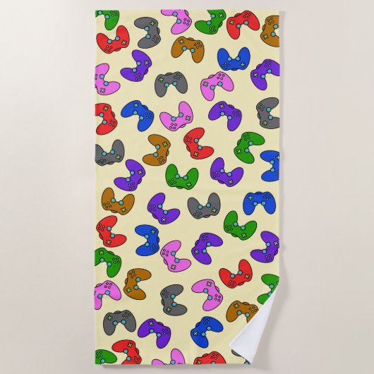 ゲーマー ビーチタオル (正面)