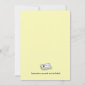 ゲーマー プレイヤー3 ベビーシャワー 性別発表 招待状 (裏面)