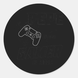 ゲーマー・ペペ・バイ・デイゲーマー・バイ・ナイトゲーム ラウンドシール