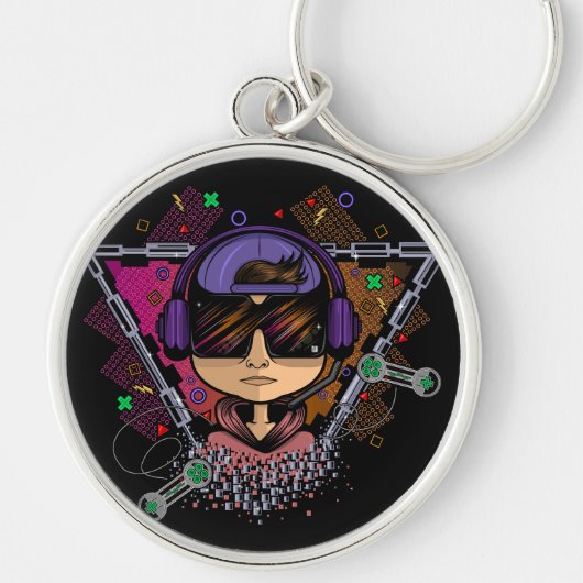 ゲーマー・ボーイ キーホルダー (正面)