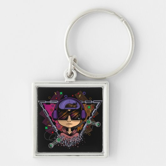 ゲーマー・ボーイ キーホルダー (正面)