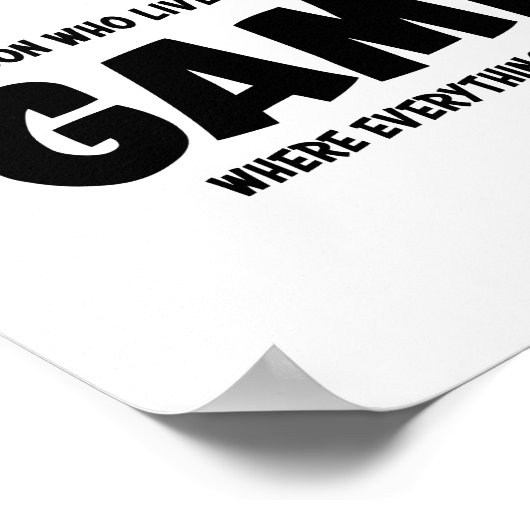 ゲーマー ポスター (角)