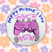 ゲーマー・ママ幸せな母の日 | ラウンドクッション