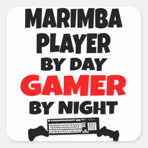 ゲーマー・マリンバ選手 スクエアシール