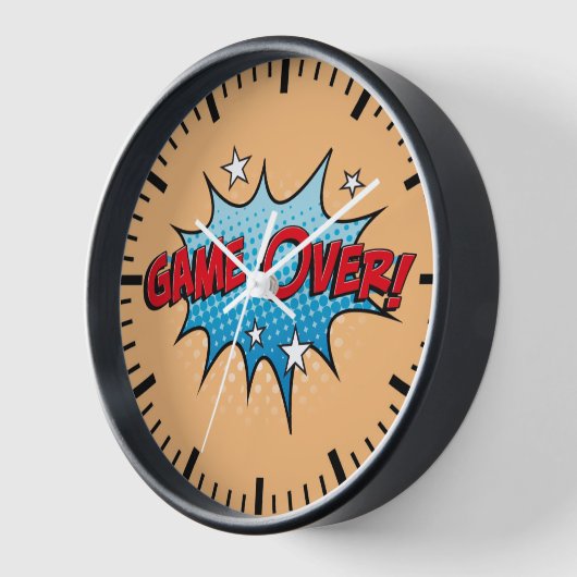 ゲーマー 壁時計 (傾斜)