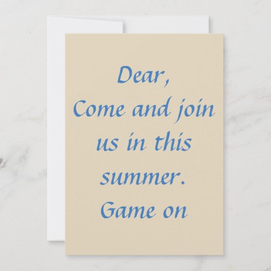 ゲーマー 招待状 (裏面)