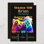 ゲーマー、次のレベル、プレイヤー1、第12回ビデオゲーム 招待状 (正面/裏面)