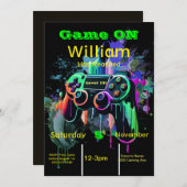 ゲーマー、次のレベル、プレイヤー1、第13回ビデオゲーム 招待状 (正面/裏面)