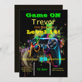 ゲーマー，次のレベル，プレイヤー1，第14回ビデオゲーム 招待状 (正面/裏面)