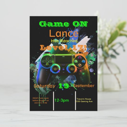 ゲーマー、次のレベル、プレイヤー1、第17回ビデオゲーム 招待状 (スタンド正面)