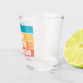 ゲーマー。男だ。神話。伝説。 ショットグラス (右)