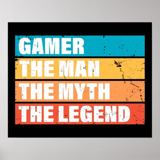 ゲーマー。男だ。神話。伝説。 ポスター (正面)