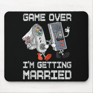 ゲーマー 結婚 バチェラー・パーティ ゲームオーバー マウスパッド
